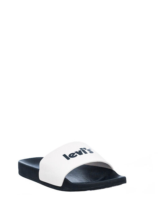 Levi's Men's Slides White Regular Fit