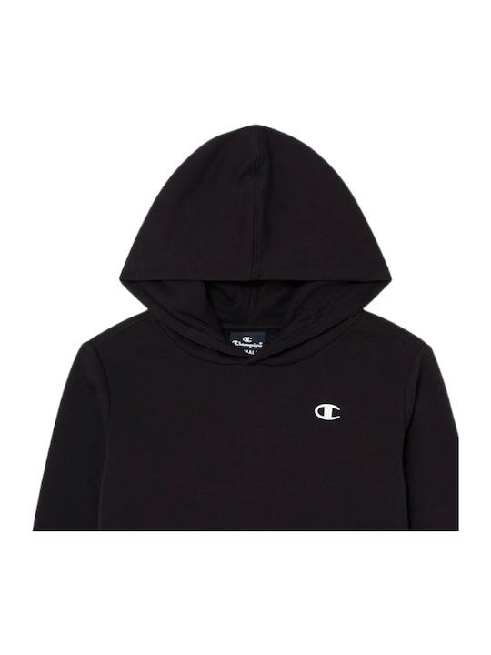 Fleece Παιδικό Φούτερ με Κουκούλα και Τσέπες Black Legacy
