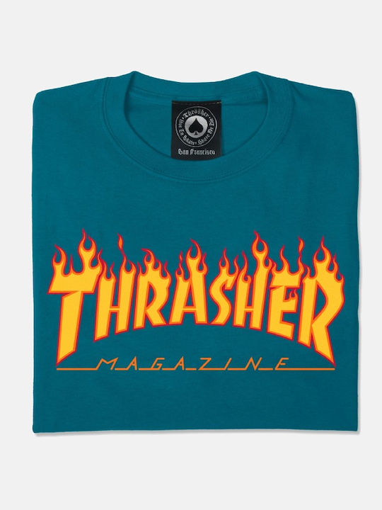 Flame T-Shirt Galapagos Blue