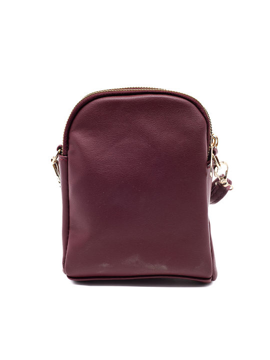 Voi & Noi Women's Mobile Phone Bag Burgundy