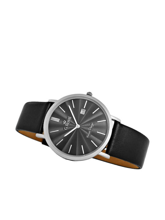 G.Rossi Herrenuhr Batterie mit Metallarmband
