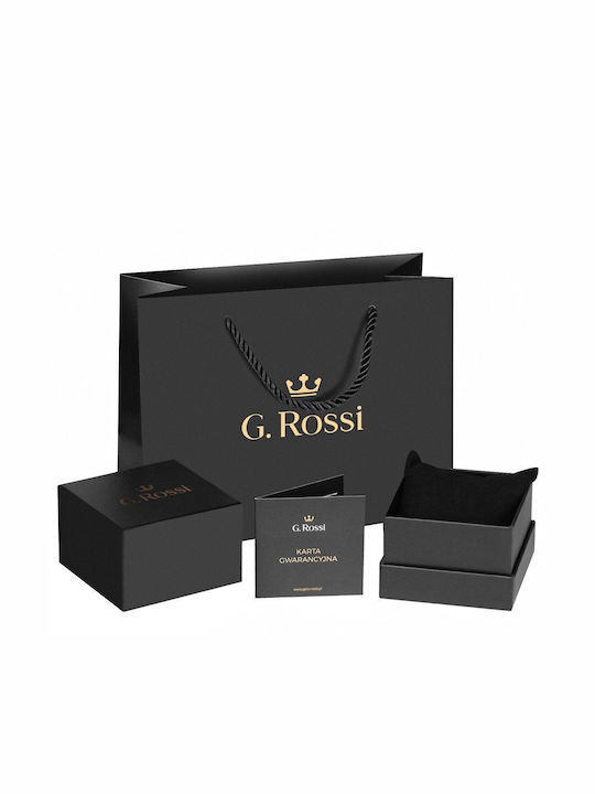 G.Rossi Herrenuhr Batterie mit Metallarmband