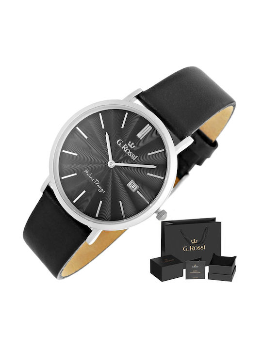 G.Rossi Herrenuhr Batterie mit Metallarmband