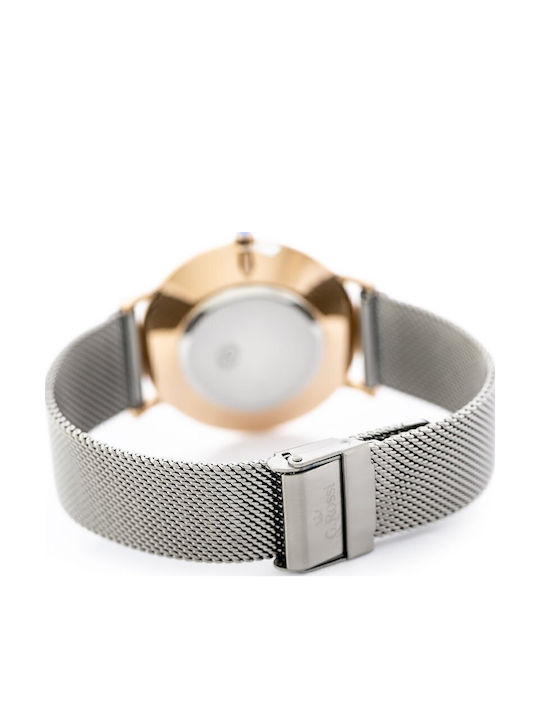 G.Rossi Men's Watch 36.5mm Battery with Gray / Gray Metal Bracelet