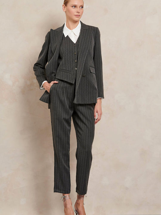 Matis Fashion Long Women's Blazer Black