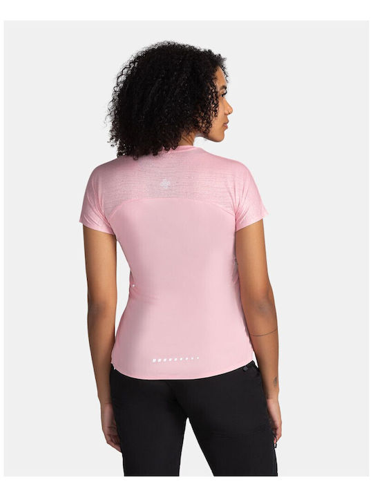 Kilpi Γυναικεία Αθλητική Μπλούζα Κοντομάνικη Fast Drying Ροζ