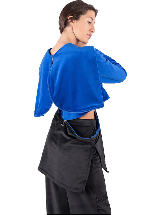 Set de Trening Catifea Black/Blue