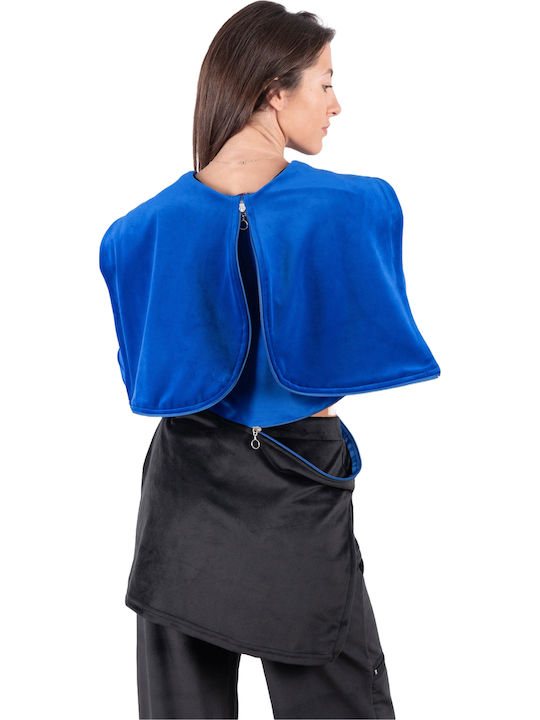 Set de Trening Catifea Black/Blue