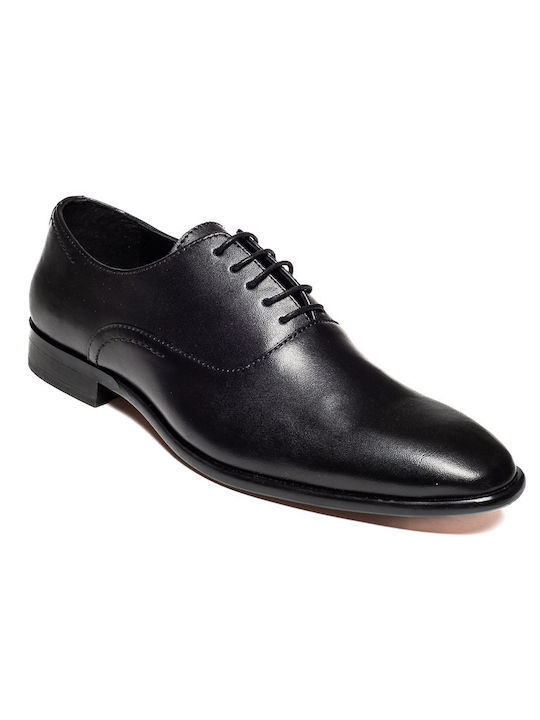 Rover Men's Leather Dress Shoes Black