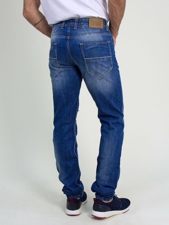 Trial Men's Jeans Pants in Slim Fit Blue