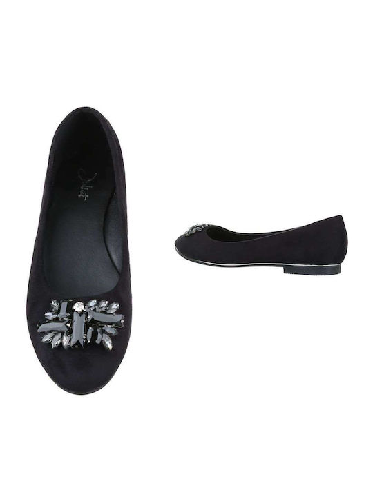 Juliet Damen Ballerinas in Schwarz Farbe