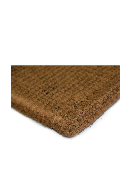 Coconut Fiber Doormat Σχεδιο Μπακλαβασ Beige 55x90cm