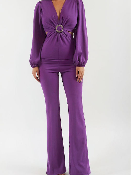 DOT Women's One-piece Suit Purple