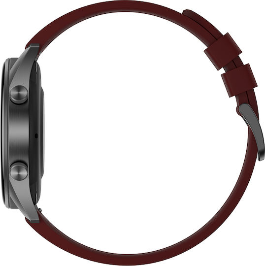 G.Rossi SG014C 46mm Smartwatch mit Pulsmesser (Black/Red)