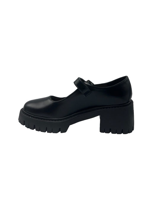 Sweet Shoes Synthetic Leather Ballerinas Black