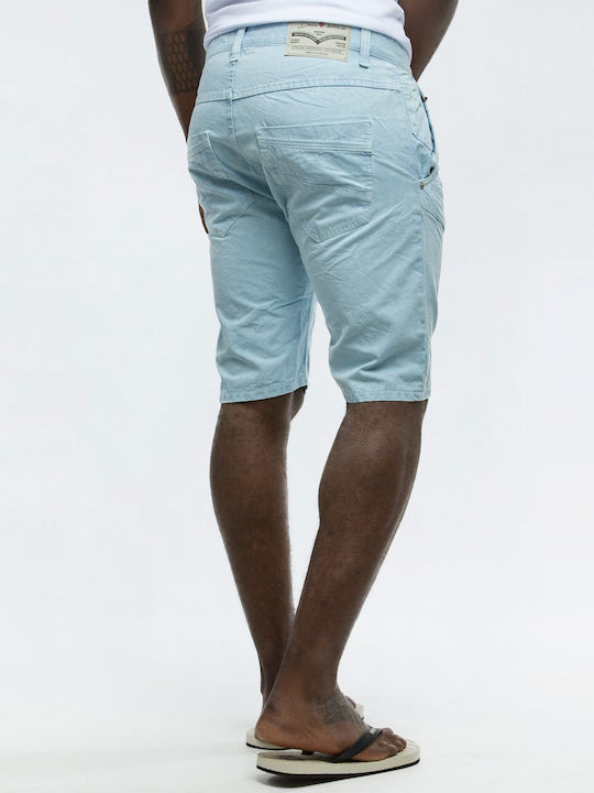 Herrenshorts Jeans Hellblau