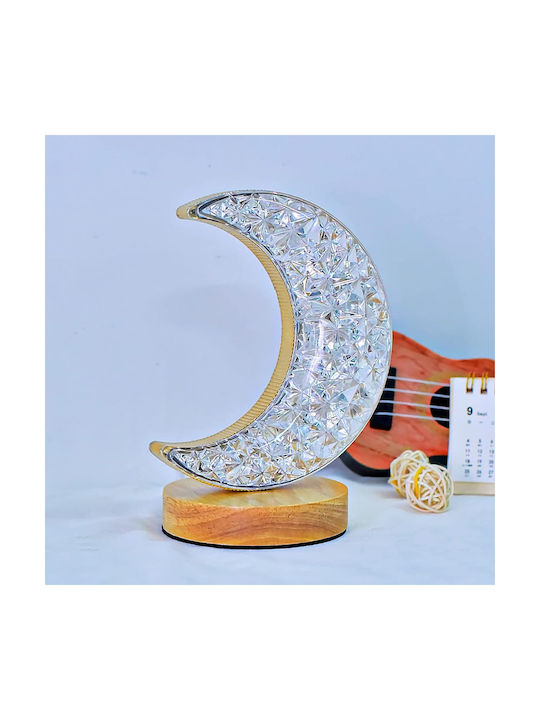 Moon Διακοσμητικό Φωτιστικό LED Θερμό Λευκό Moon Light