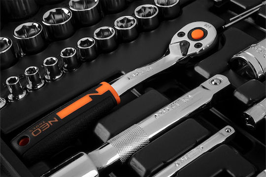 Neo Tools Set Ratchet 1\2" & 1\4" 73pcs
