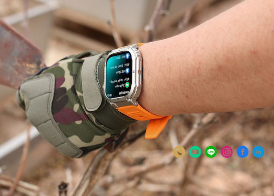 Gravity Gt6 42mm Smartwatch mit Herzfrequenzsensoren Mehrfarbig