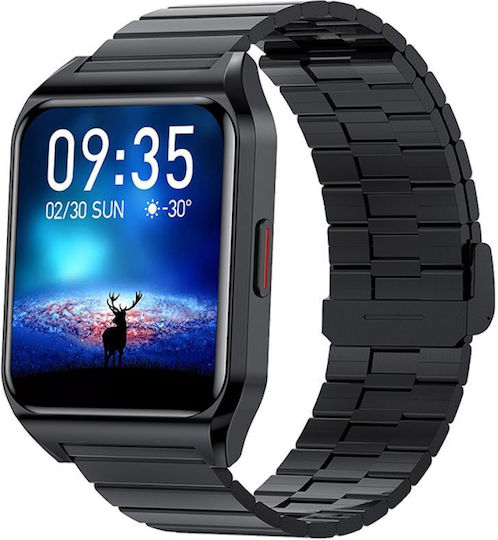 Rubicon Rnce89 Stainless Steel 37mm Smartwatch with Heart Rate Monitor (Multicolour)