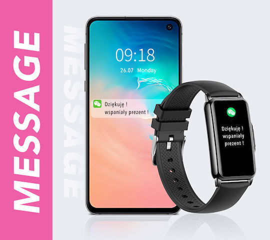 Rubicon Rncf04 Aluminium Smartwatch με Παλμογράφο (Πολύχρωμο)