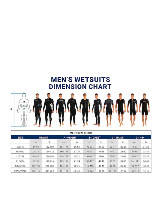 CressiSub Fisterra Divisible Wetsuit Shaved for Speargun Black 9mm