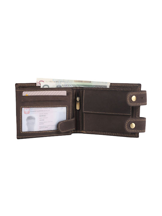 Portofel bărbătesc Cărți cu RFID Maro