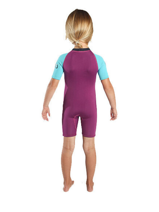 C-Skins Kids Swimwear One-Piece Violet/Cyan/Navy