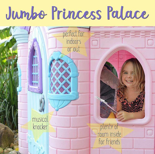 Feber Plastic Kids Playhouse Pink Super Princesses Palace 198x147x250cm