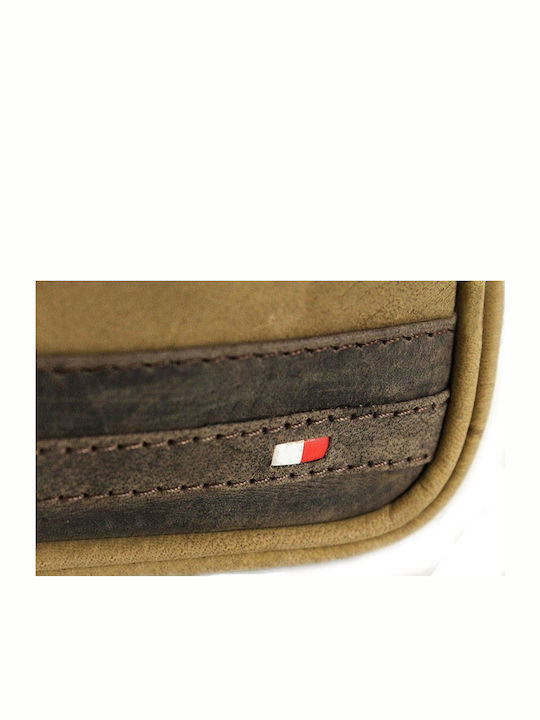 Leather Waist Bag Khaki