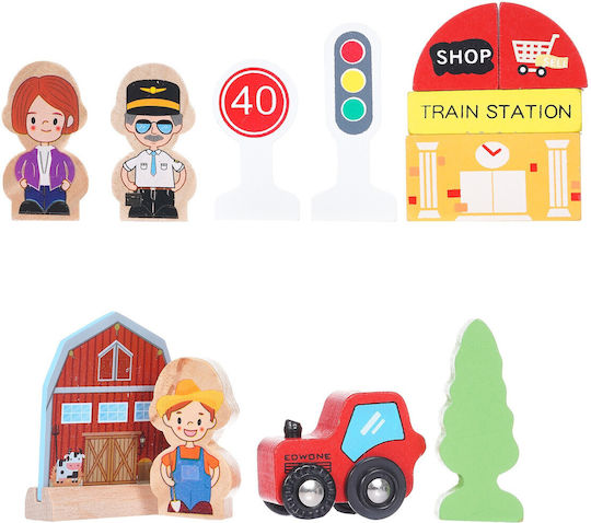 Wooden Story Железопътни Релси от Дърво за 3++ Години