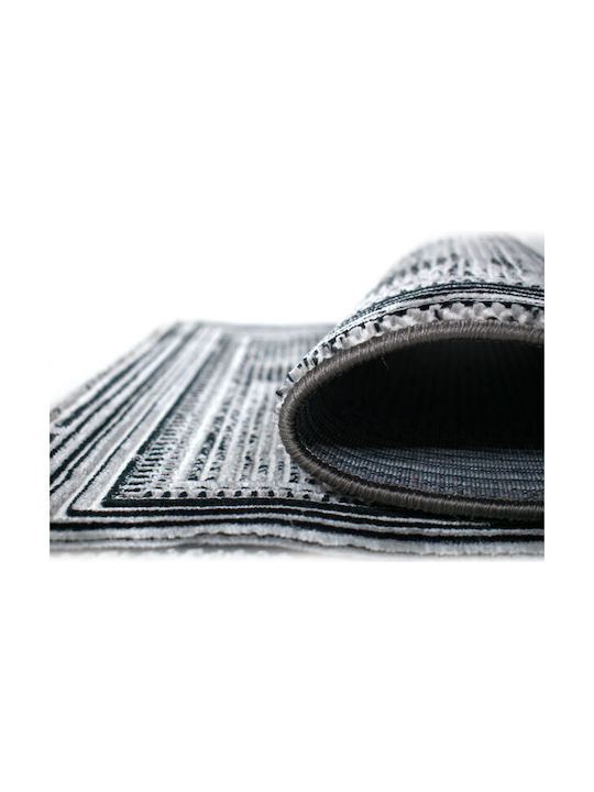 To megalo pazari Rug Rectangular Grey-Black