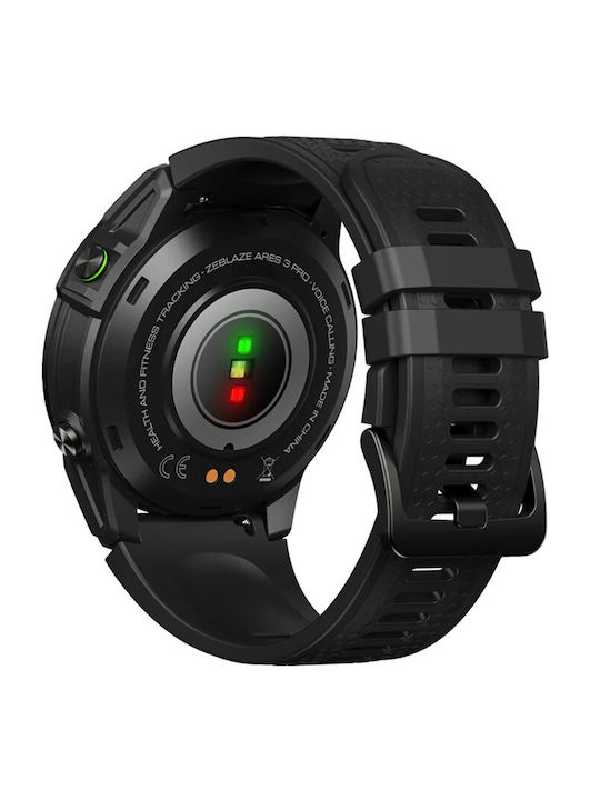 Zeblaze Ares 3 Pro 49mm Smartwatch με Παλμογράφο (Μαύρο)