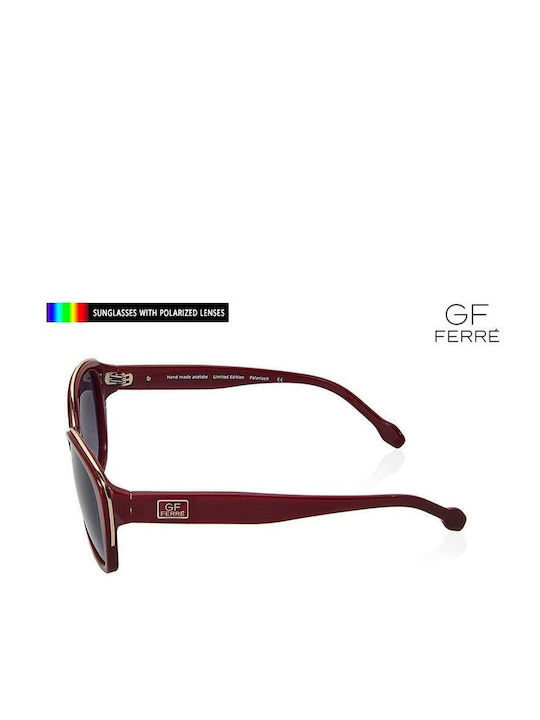 Gianfranco Ferre Women's Sunglasses with Burgundy Frame and Gray Gradient Lens BORDO 1118-3BE