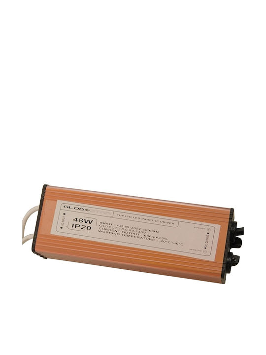 GloboStar Правоъгълена LED Панел 48W с Топло бяло Светлина 3000К
