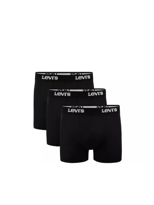 Levi's Ανδρικά Μποξεράκια Μαύρα 3Pack