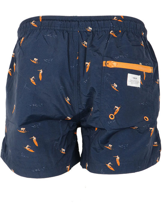 Solid Men's Swimwear Shorts Blue