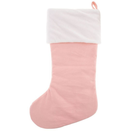 Weihnachtliche Dekorative Socke L50.8xB29cm. Rosa