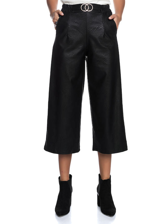 RichgirlBoudoir Pantaloni de damă Tip zipp culottes Black