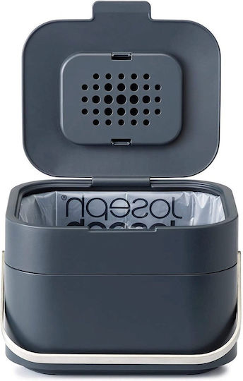 Joseph Joseph Inox Food Container Grey with Compartments 4L