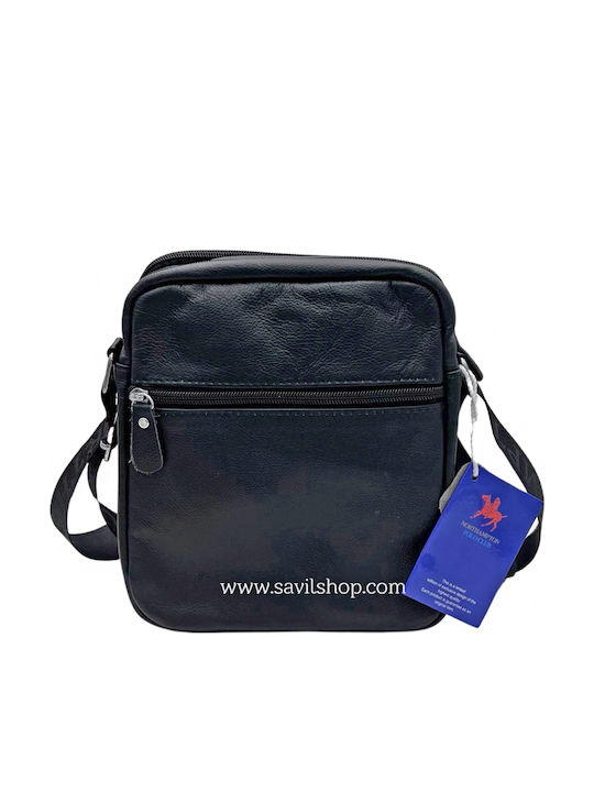 Leather Men's Bag Shoulder / Crossbody Black