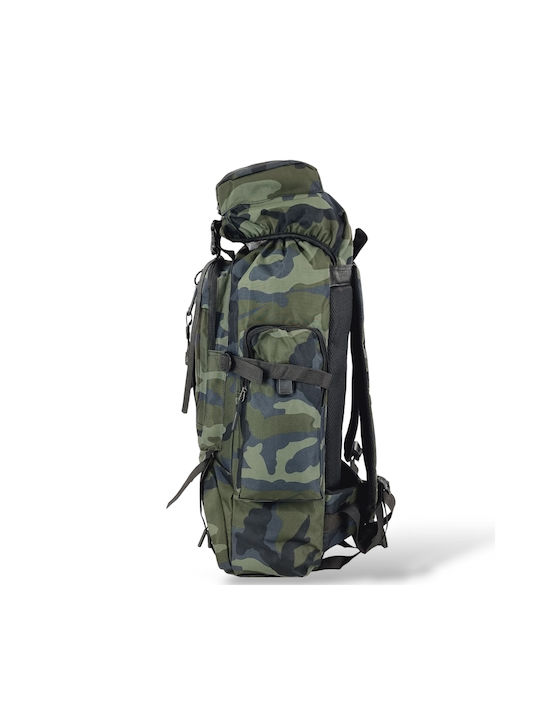 Playbags Ορειβατικό Σακίδιο 70lt Αδιάβροχο Green Camo Expedition