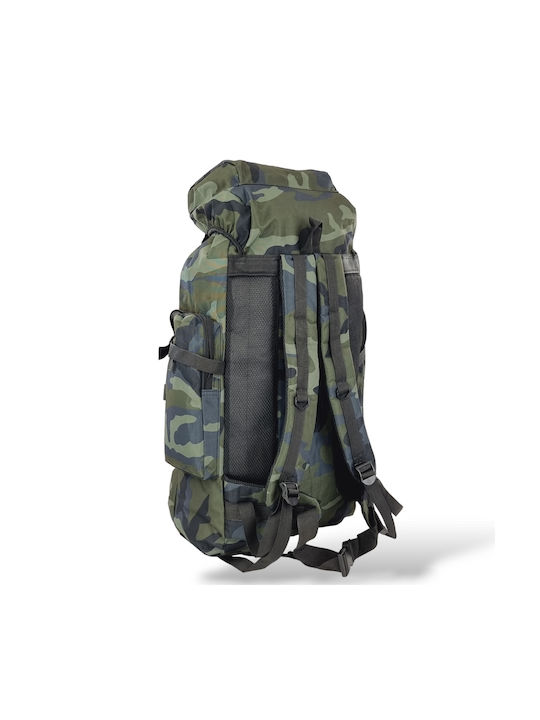 Playbags Ορειβατικό Σακίδιο 70lt Αδιάβροχο Green Camo Expedition