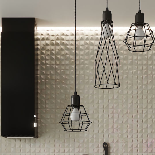 Sollux Modern Lumină de Perete cu Priză cu Soclu E27 Negru 22x19x16cm
