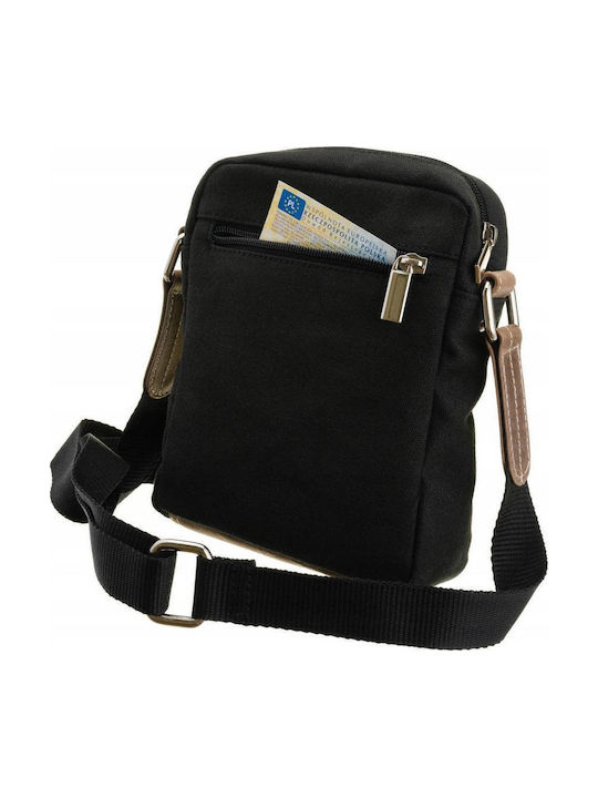 Piele Geantă pentru bărbați De umăr / tip crossbody Neagră