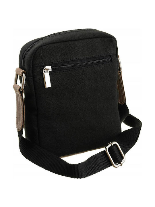 Piele Geantă pentru bărbați De umăr / tip crossbody Neagră