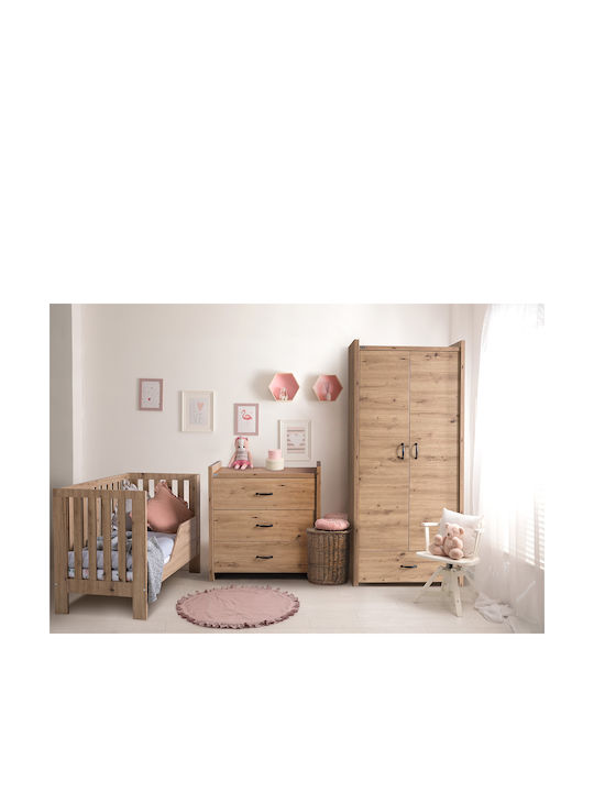 Klups Babybett Amelia Ii Braun für Matratze 60x120cm