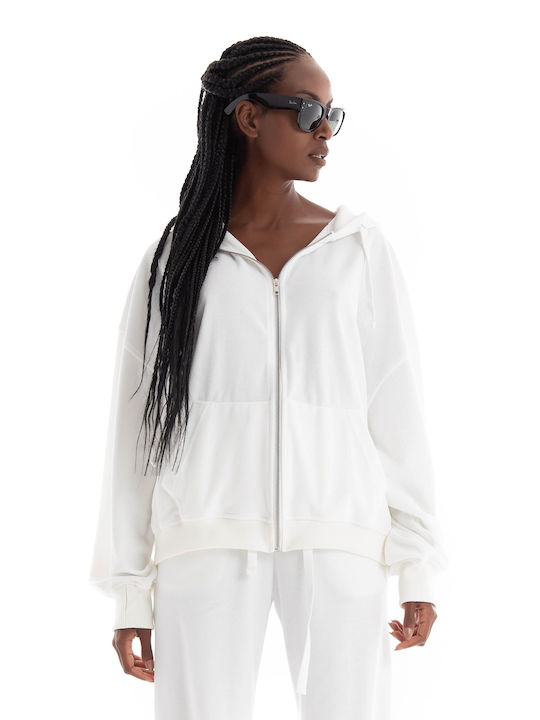 Four Minds Women's Hooded Cardigan White