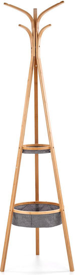 Diommi Καλόγερος Ξύλινος Μπεζ 52x52x177cm