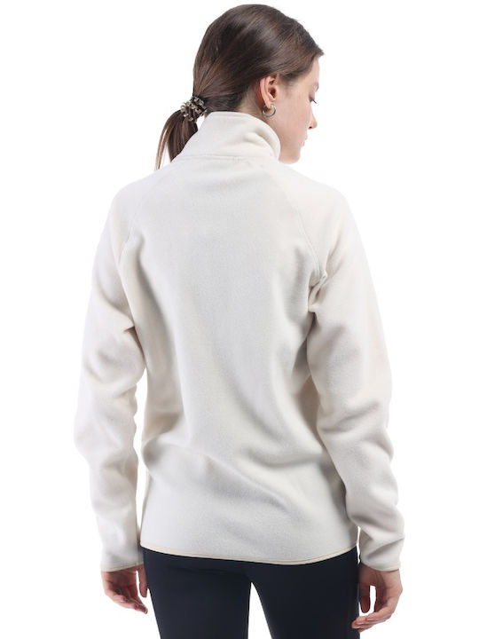 Venimo Women's Fleece Cardigan WHITE